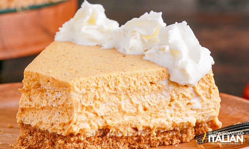 whipped cream on pumpkin dessert