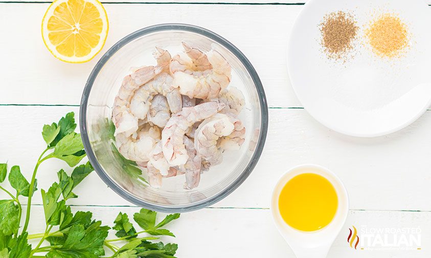 ingredients to make air fryer shrimp