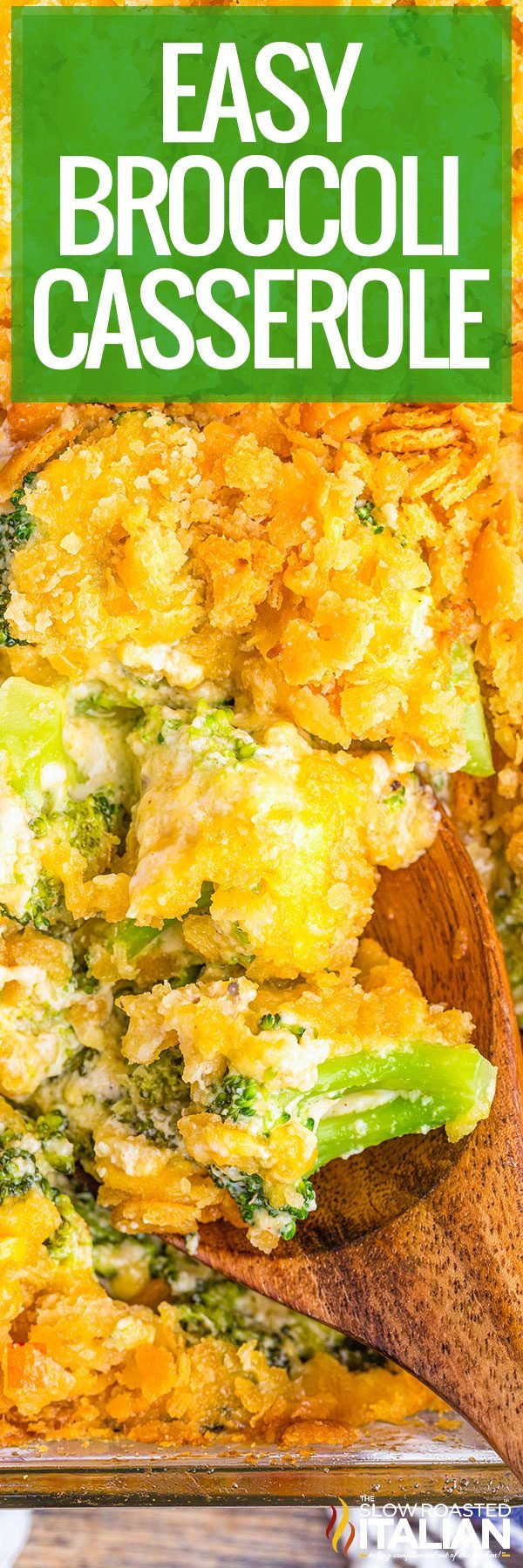 titled collage for easy broccoli casserole recipe