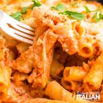 italian pasta with sauce