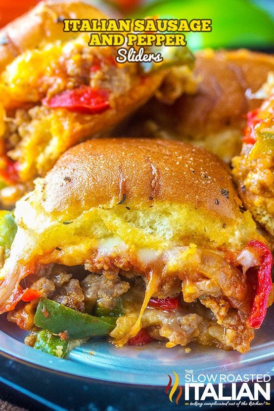 Italian Sliders (Sausage and Pepper!) + Video