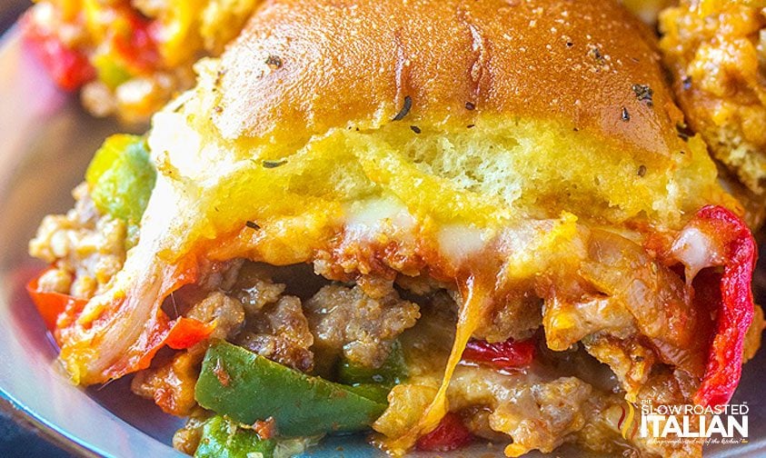 party sliders on a plate