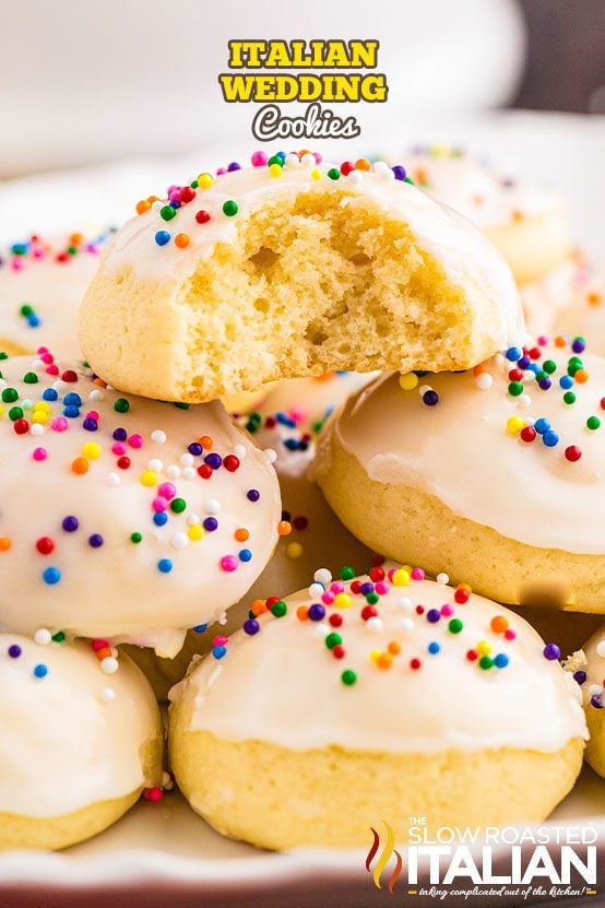 Italian Wedding Cookies w/ Sprinkles (Anginetti Recipe)