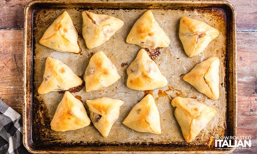 fatayer on a baking sheet