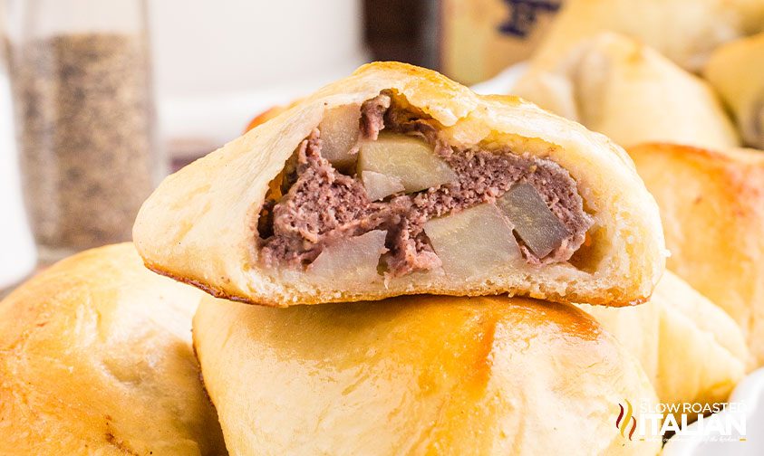 lebanese meat pies stacked