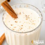 glass of Puerto Rican eggnog