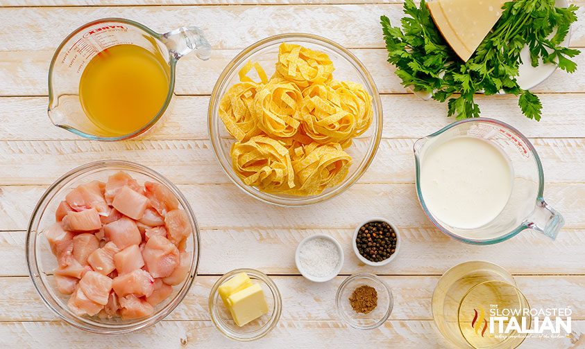 chicken fettuccine alfredo ingredients