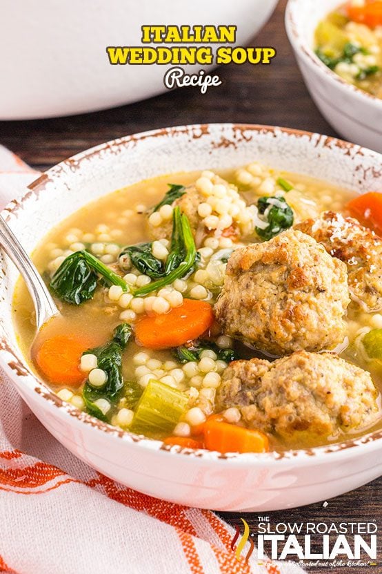 bowl of italian wedding soup