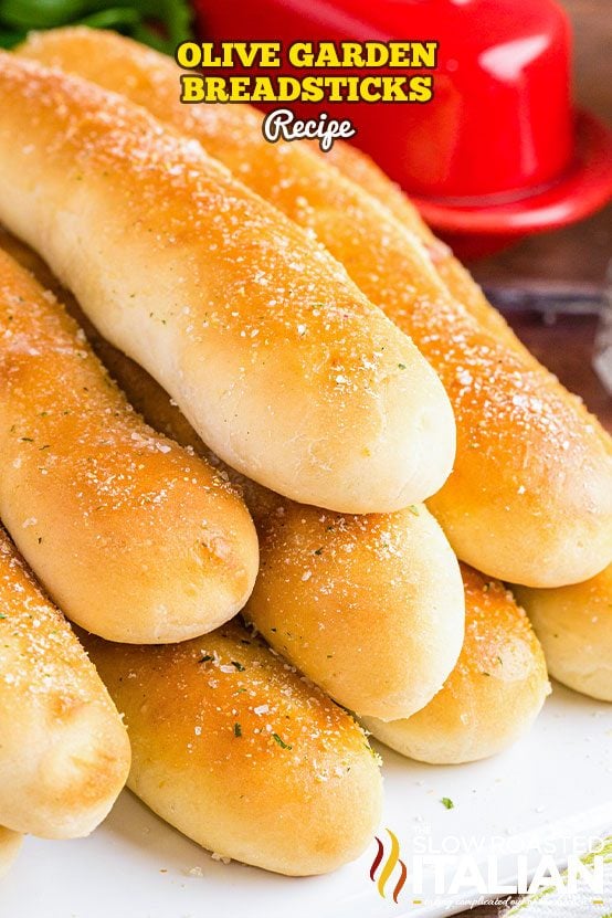 stack of olive garden breadsticks