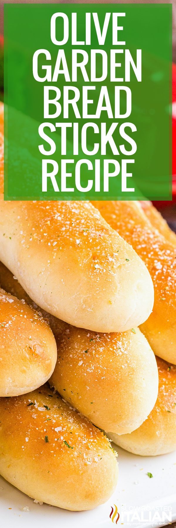 titled pinterest collage for olive garden breadsticks recipe