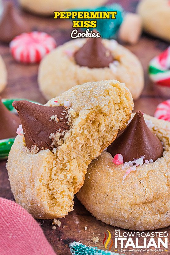 Peppermint Kiss Cookies