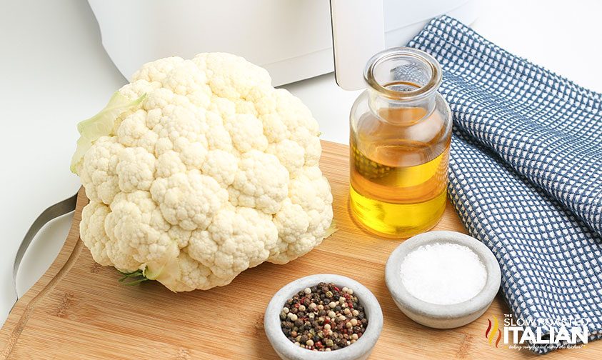air fried cauliflower ingredients