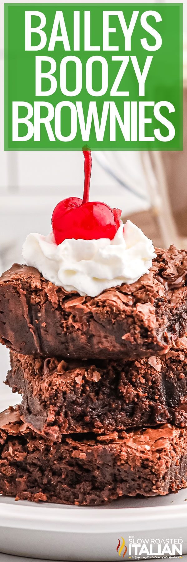 titled image (and shown): baileys boozy brownies