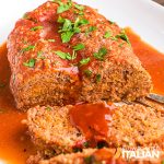 crockpot meatloaf, sliced