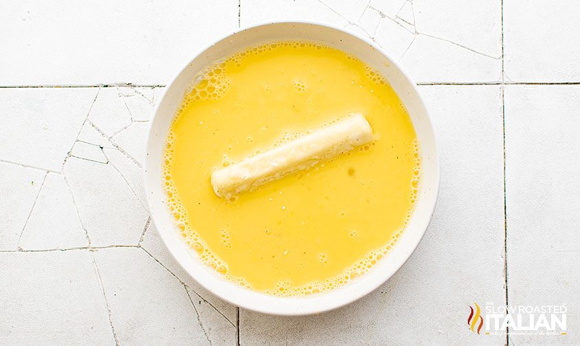 cheese stick in egg wash