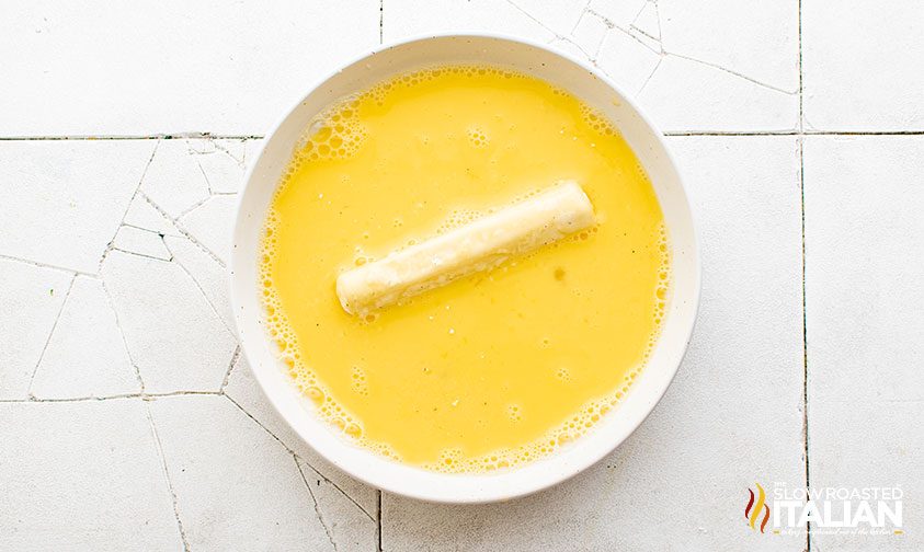 cheese stick in egg wash