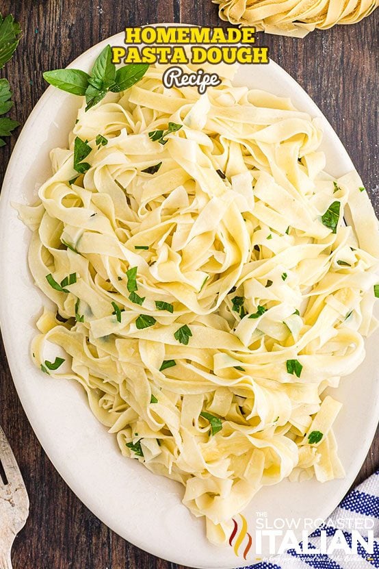 bowl of homemade pasta