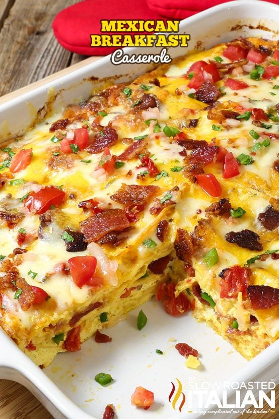 spicy baked eggs in baking dish