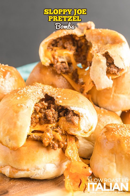 ground beef stuffed bread bites