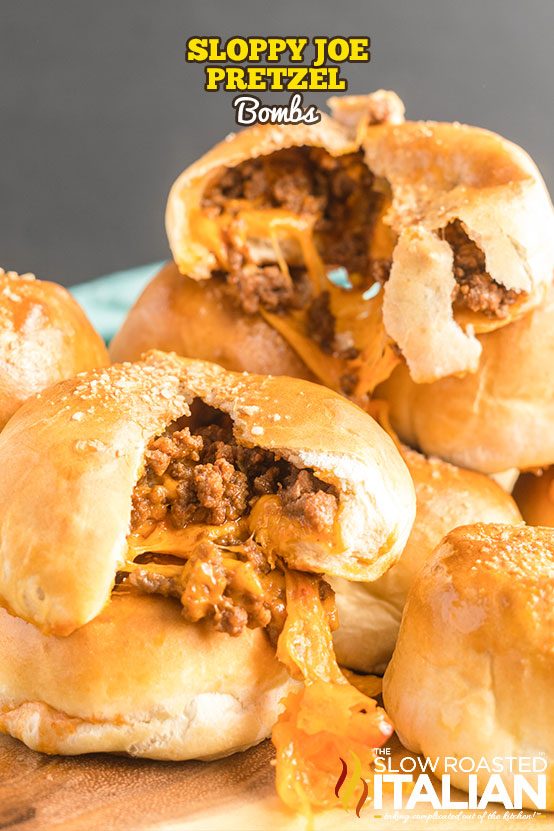 Sloppy Joe Pretzel Bombs