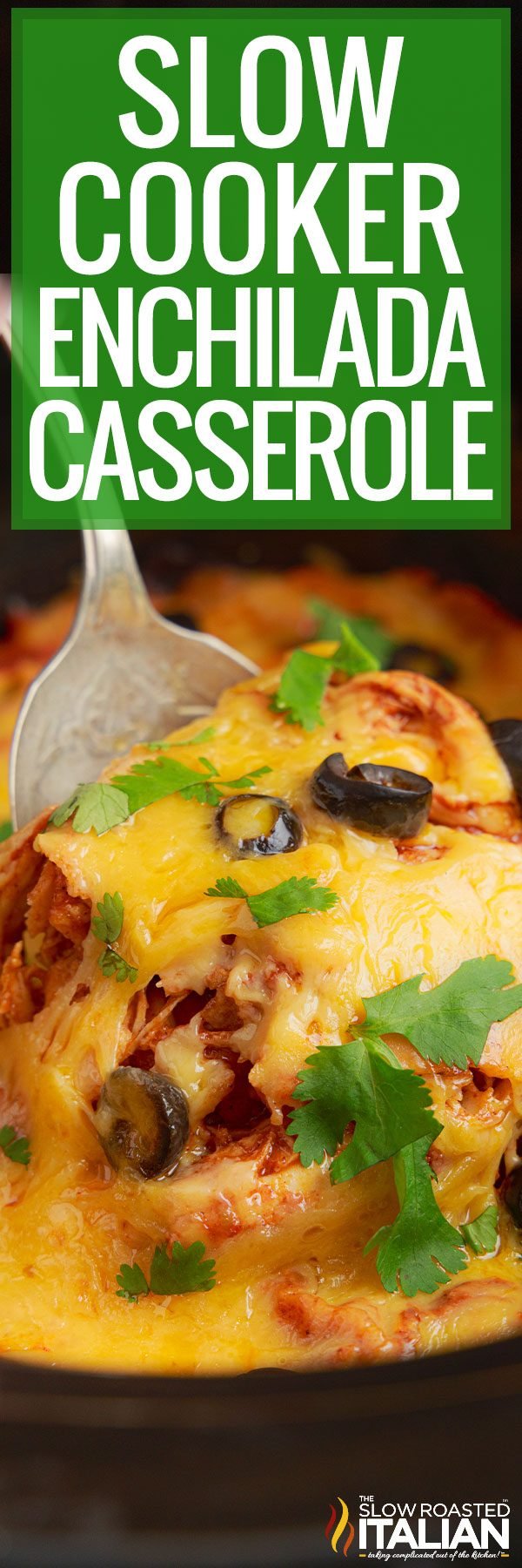 titled pinterest collage for easy enchiladas recipe