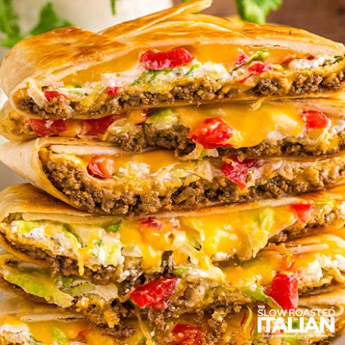 Beef Quesarito (Taco Bell Recipe) The Slow Roasted Italian