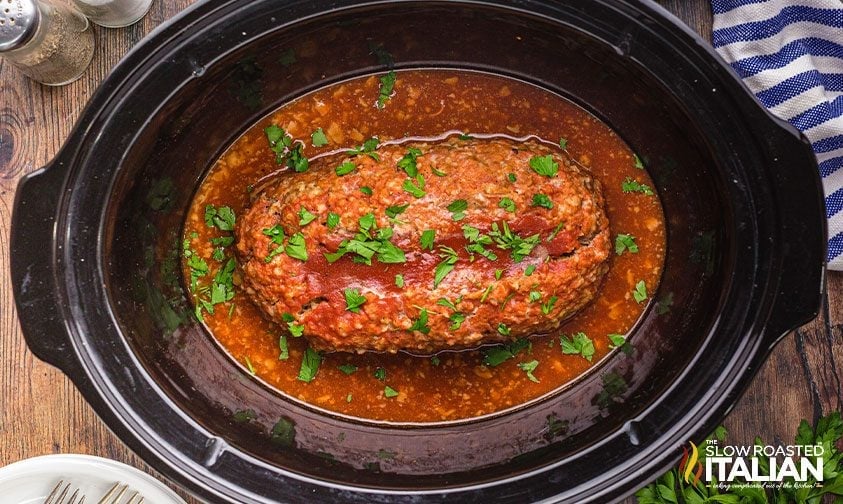meatloaf with oatmeal in sauce