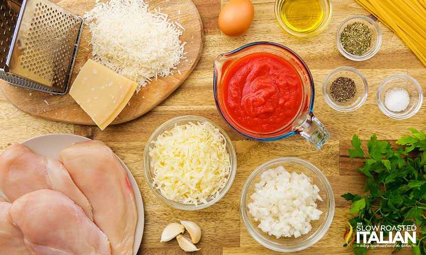 chicken parm pasta ingredients
