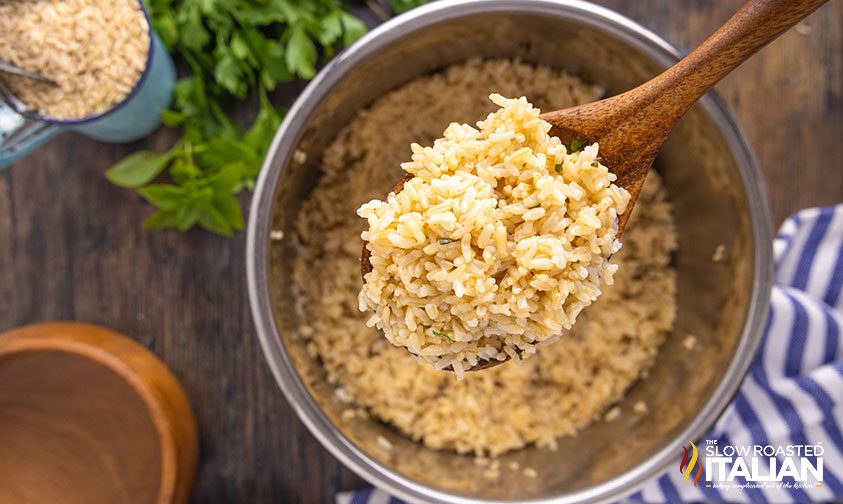 brown rice in pressure cooker