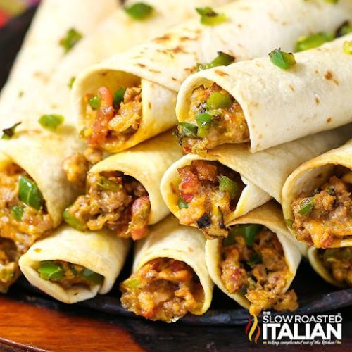 Spicy Baked Taquitos + Video The Slow Roasted Italian