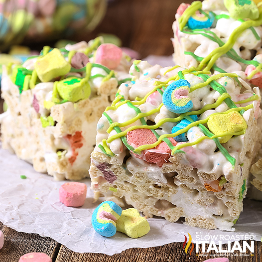 Lucky Charms Marshmallow Treats - Meatloaf and Melodrama