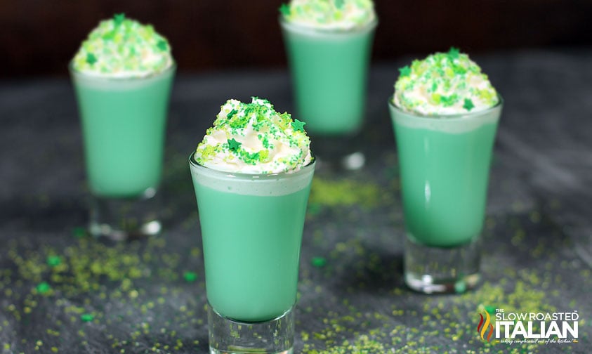 4 lucky shamrock shots