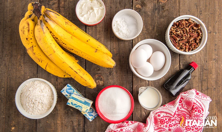 banana nut pecan muffins ingredients