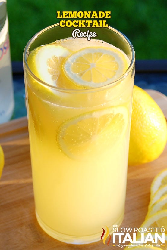 titled (shown in tall glass) lemonade cocktail recipe