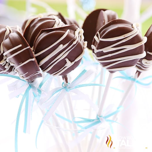 chocolate covered oreos on sticks