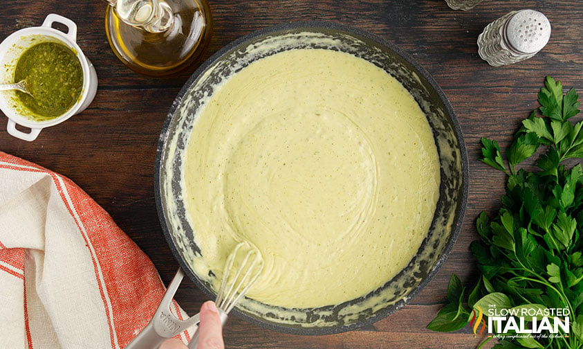 cheesecake factory recipe - pesto cream sauce