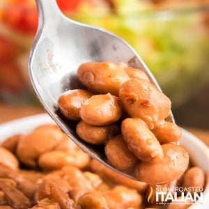 spoonful of chipotle pinto beans