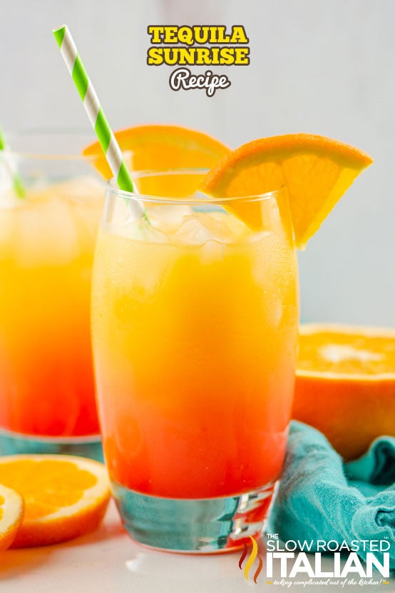 Tequila Sunrise Recipe (Easy Cocktail) + Video