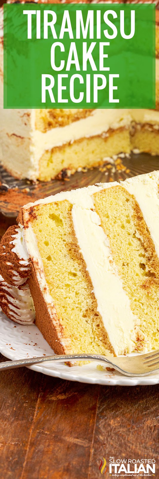 Tiramisu Cake closeup