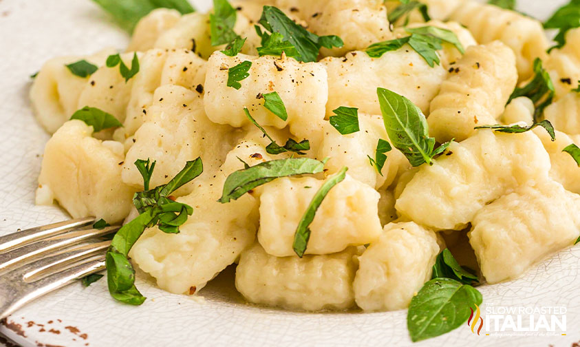 italian easter dinner - gnocchi