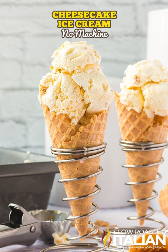 Cheesecake Ice Cream Recipe (No Machine Needed)