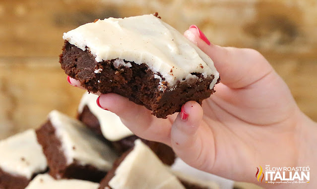 mexican party food -hot chocolate brownies