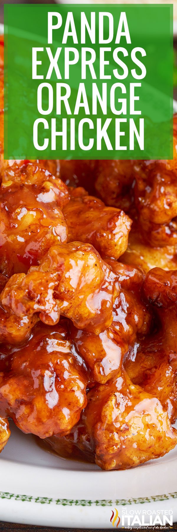 titled pinterest image for orange chicken recipe