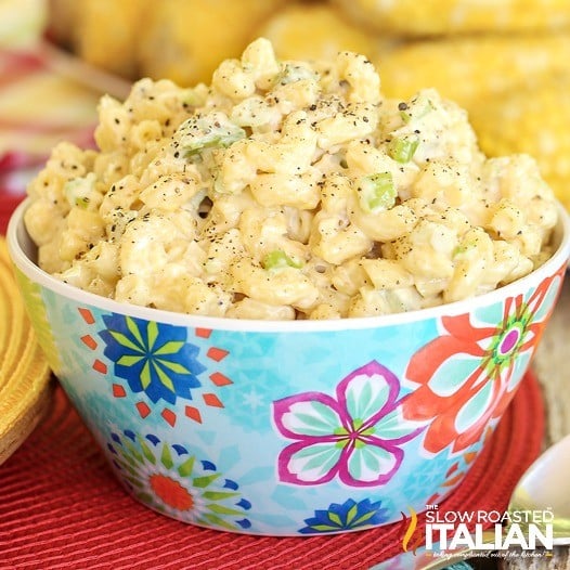 bowl of southern macaroni salad