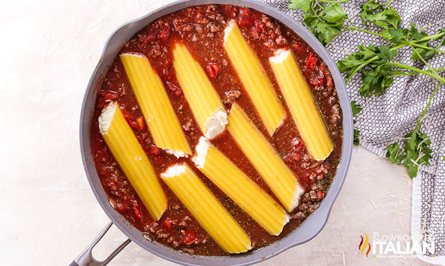cheese manicotti skillet meal