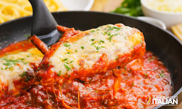 italian skillet meals: serving up chicken parmesan pasta from the pan