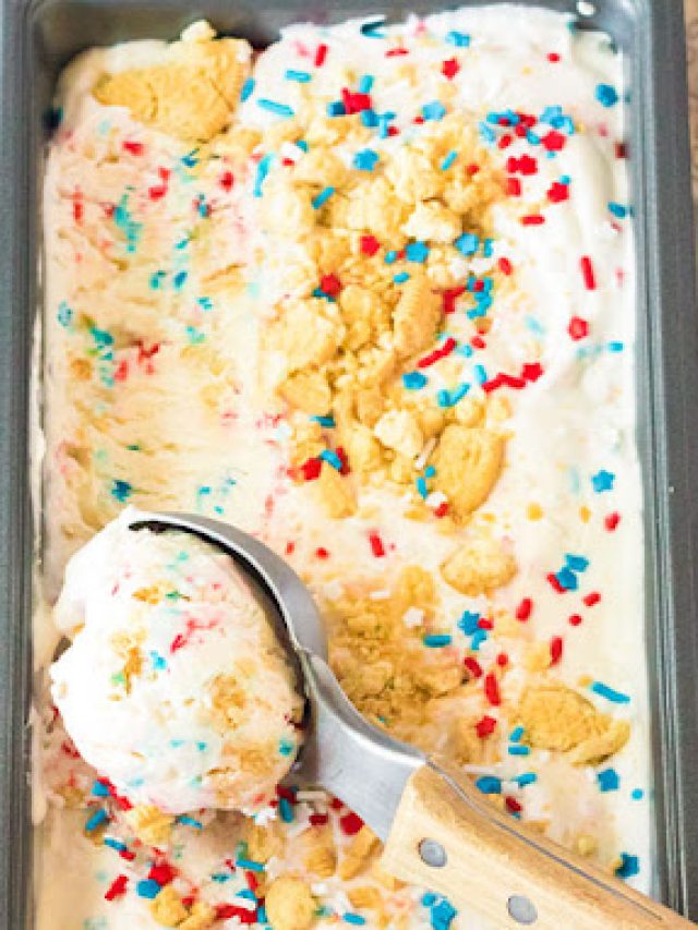 Red White and Blue Ice Cream