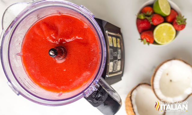 blending frozen cocktails in food processor