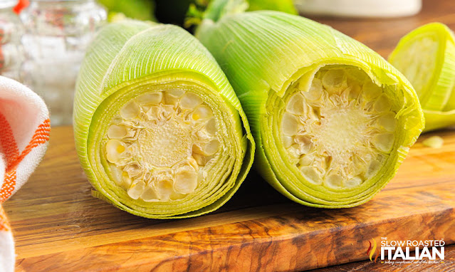 microwave corn in husk