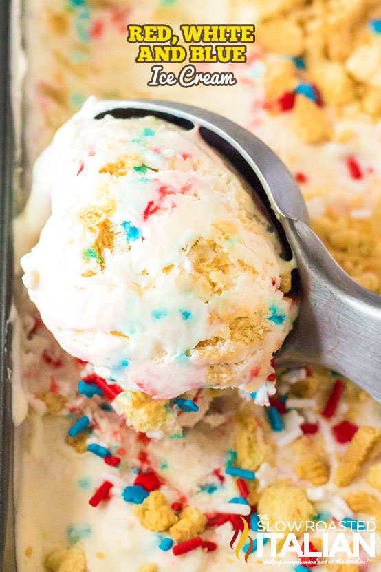 titled image (and shown): scoop of red white and blue ice cream